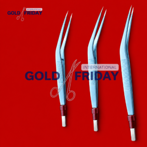 Bipolar Forceps, curved