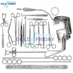 Tonsillectomy 27 pcs and Adenoidectomy set Reusable Instrument's set